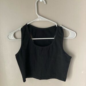 NVGTN Black Cropped Tank Top